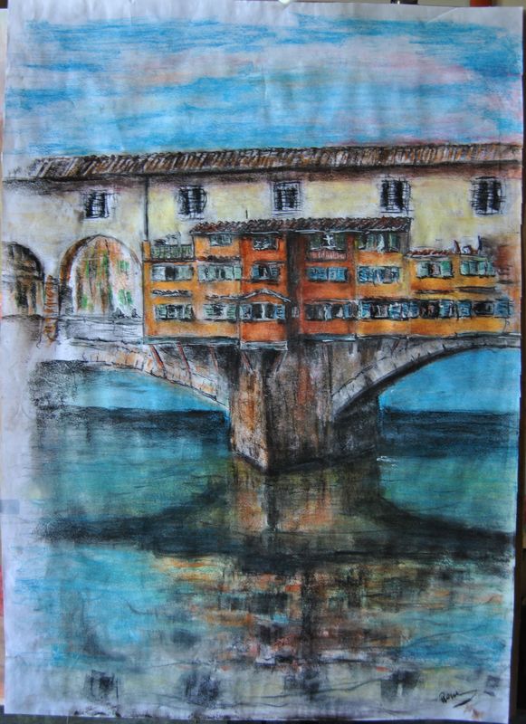 Pastelli e Crete - Ponte vecchio_50x70.jpg